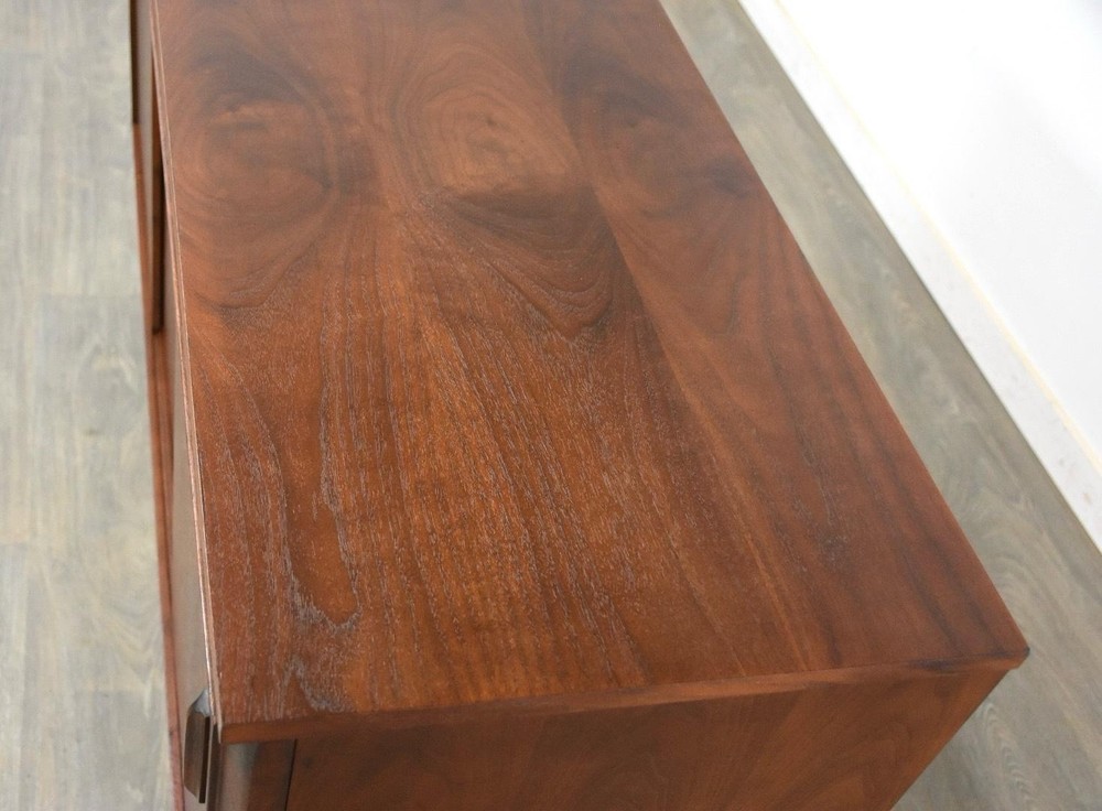 Refinished 57” Walnut Sideboard Credenza