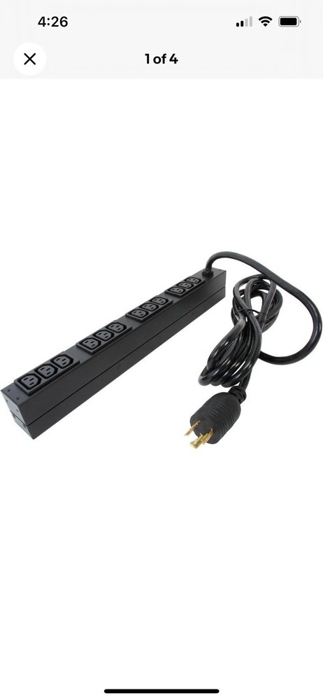 APC AP9566 Basic 1U 208V 20A 12 ft Basic Rack PDU (27 Total)