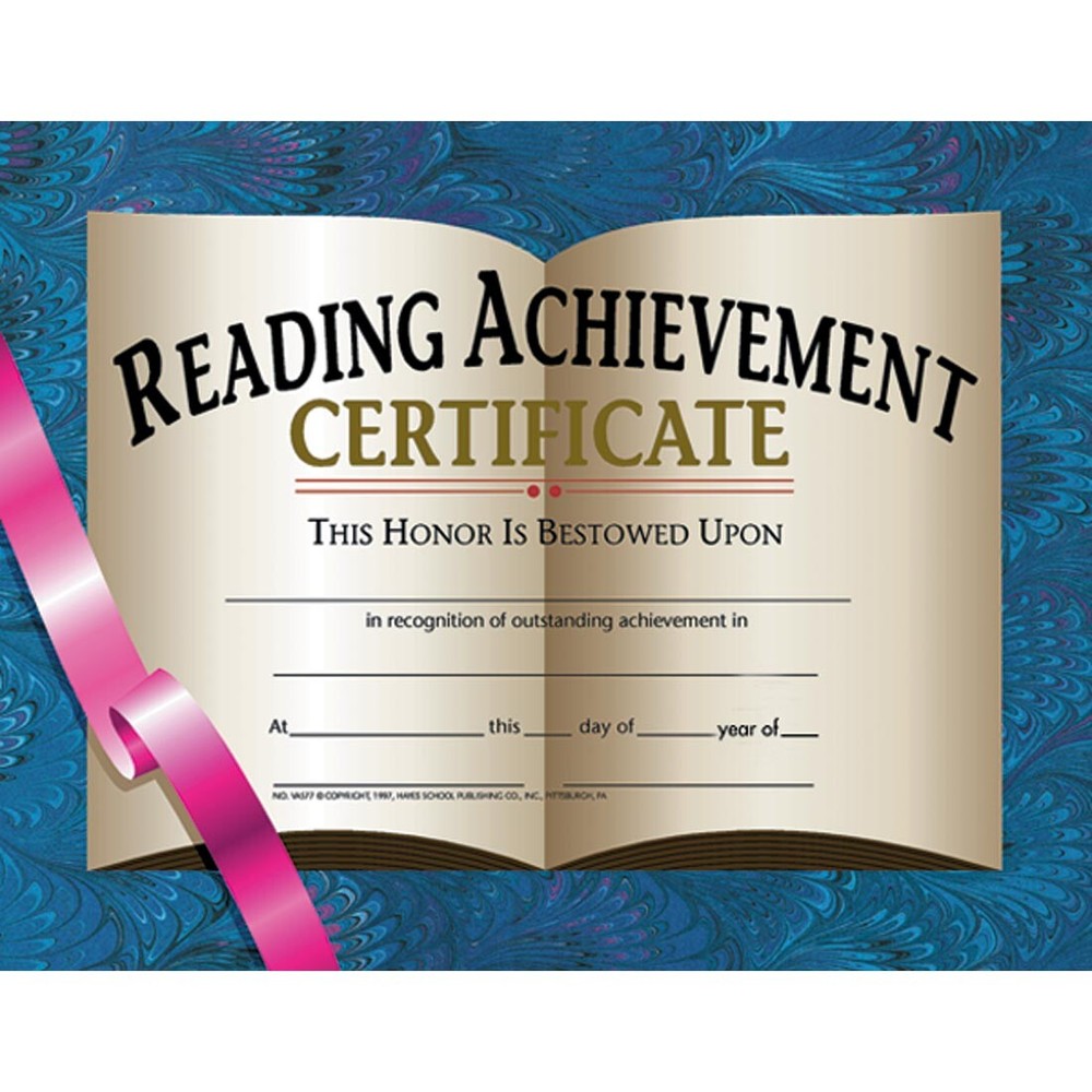 Reading Achievement Certificates
