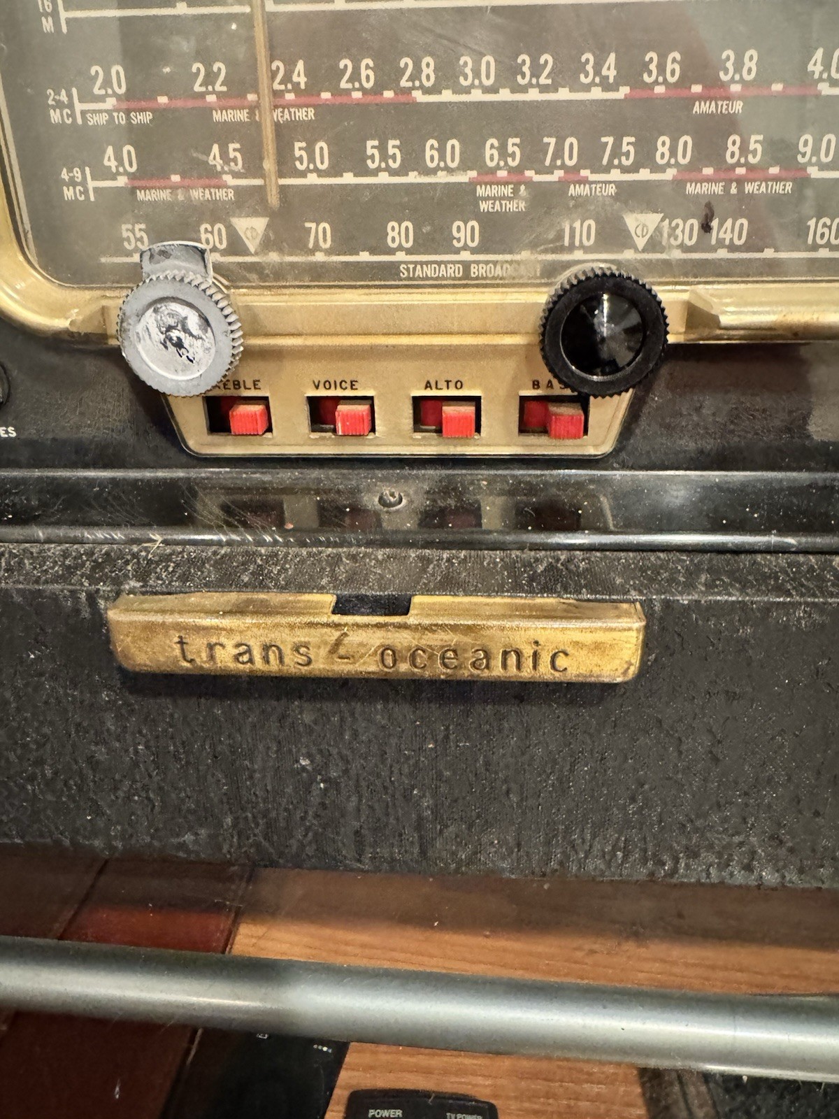 Zenith Trans-Oceanic S-558O Transoceanic Shortwave Radio Black WORKING