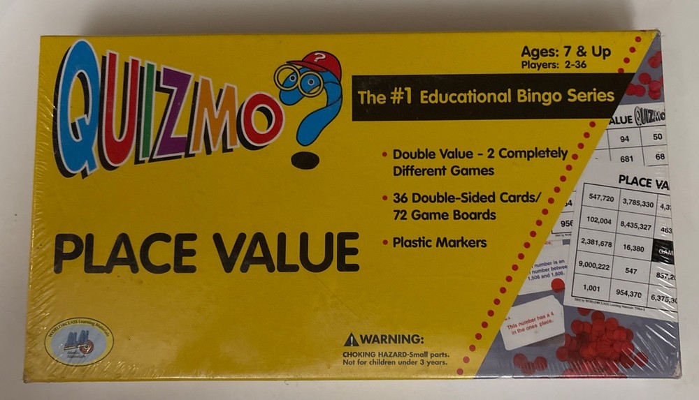 Quizmo Place Value Math Bingo New