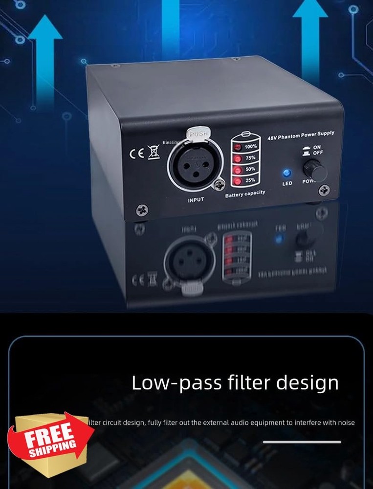 Micfuns MC1 1 channel 48V Phantom Power (1 channel)