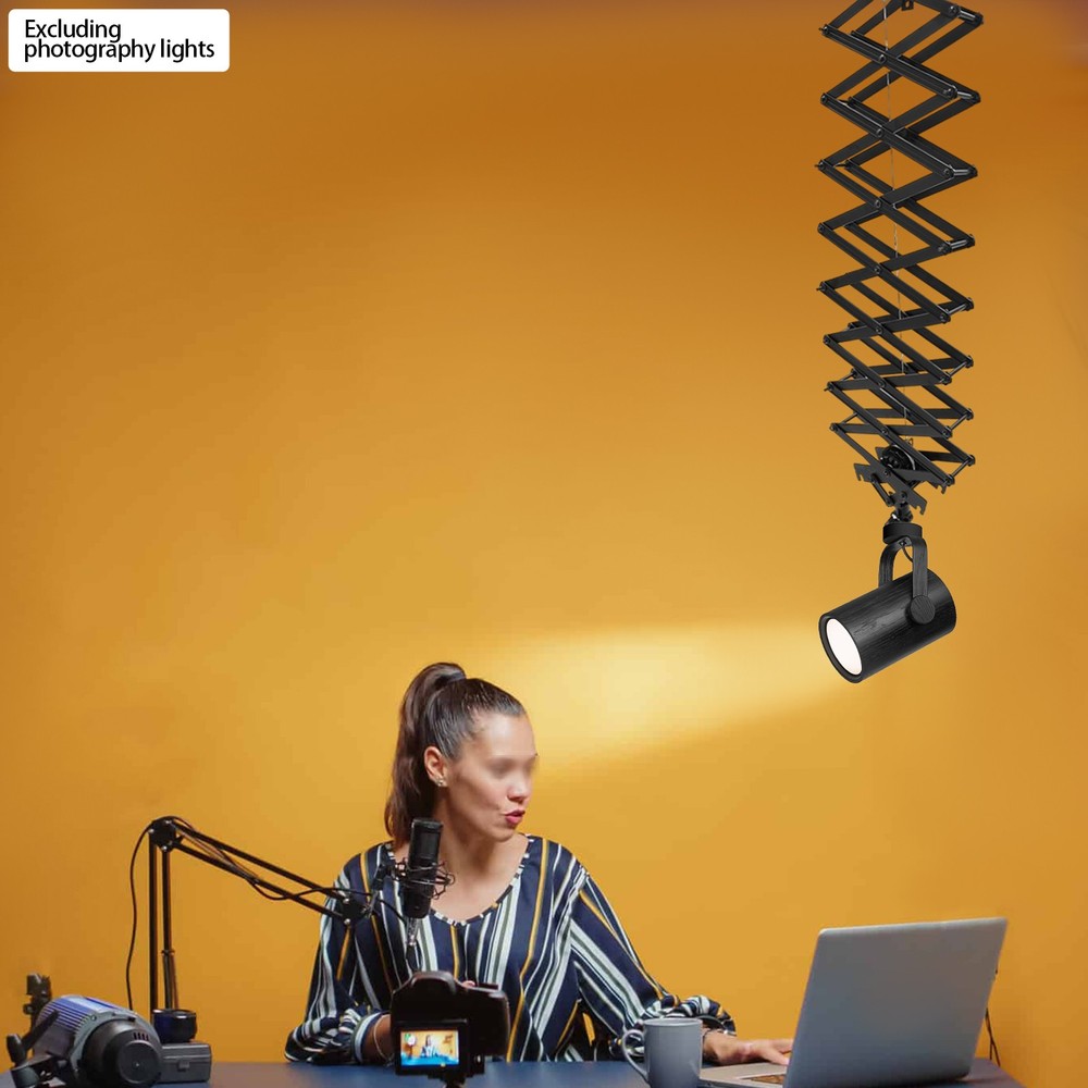 Light Wall Mounted Ceiling Rail with Adjustable Height for Studio Photography