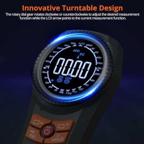 Smart Multimeter Tester - 6000 6000 Count Manual Range Multimeter Color Screen