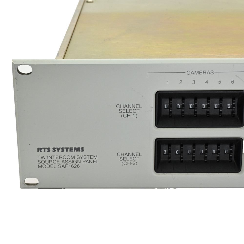 RTS Systems SAP1626 TW Intercom System Source Assign Panel