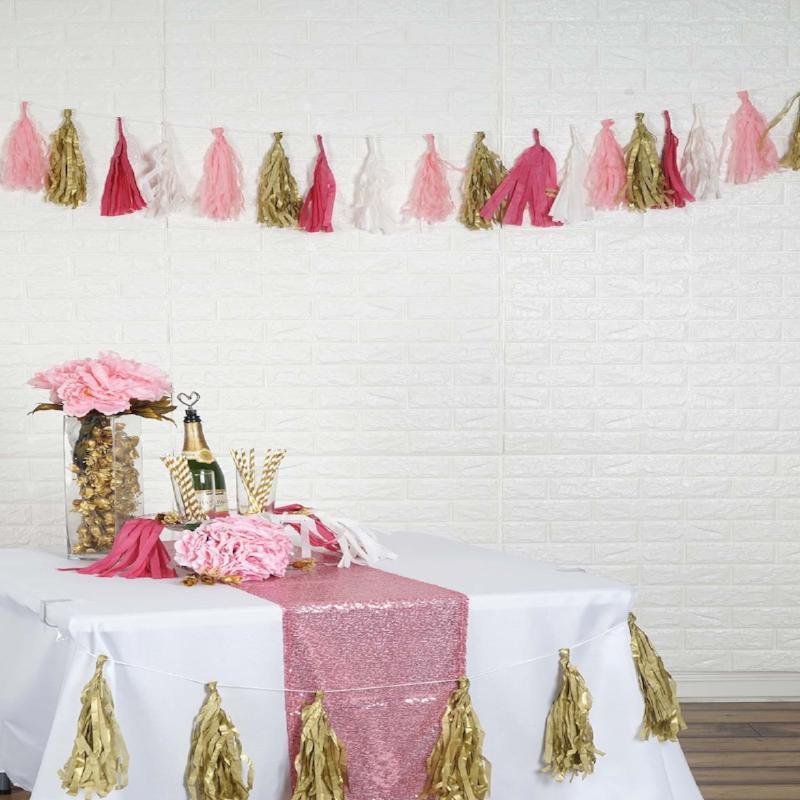 10 pcs 33" x 27" White 3D Peel and Stick Wall Panels DIY Backdrop Decorations