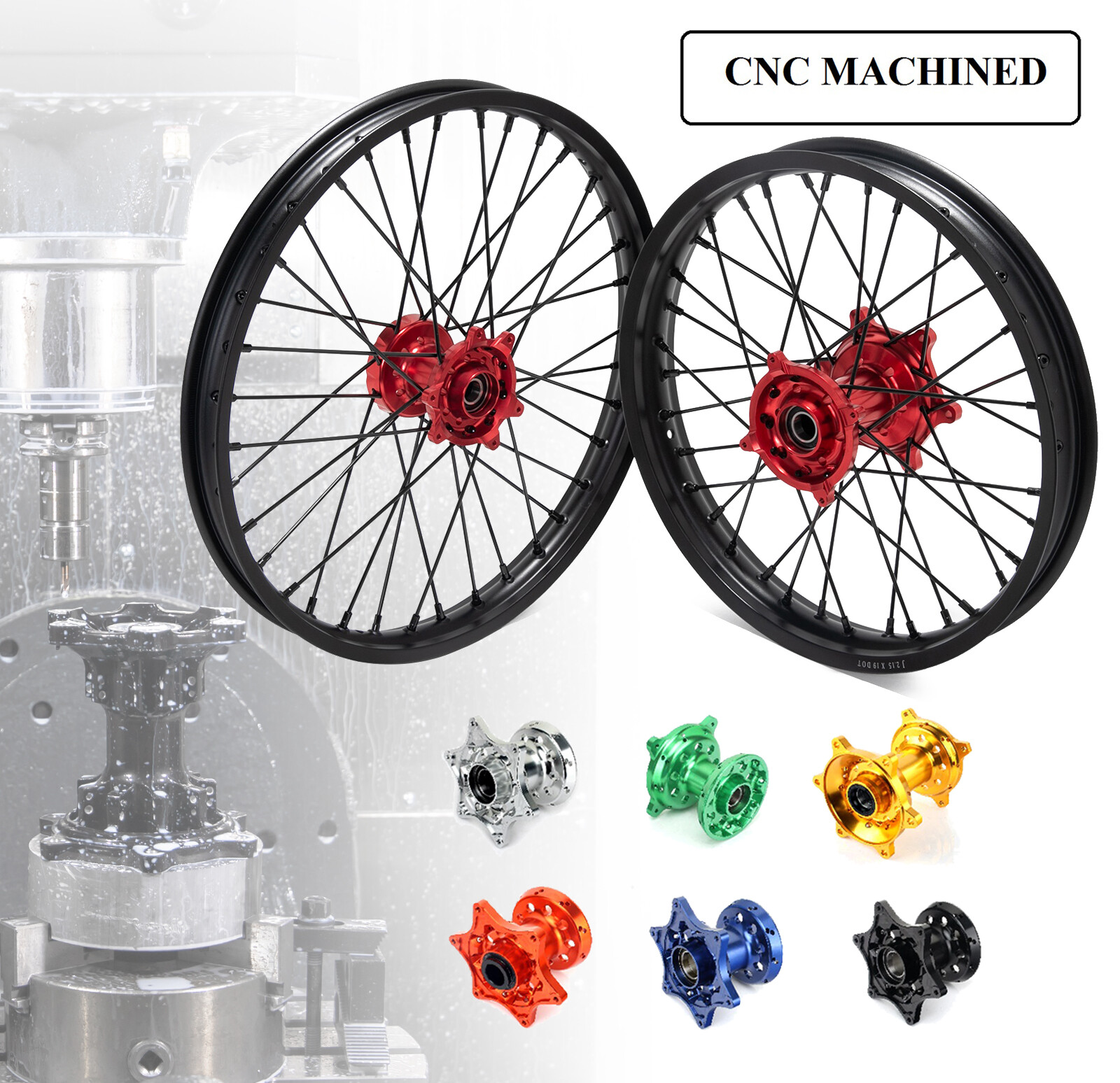 CRF450RX 21" Front 18" Rear Wheel Set for Honda CRF250R CRF450R 14-25 CRF250RX