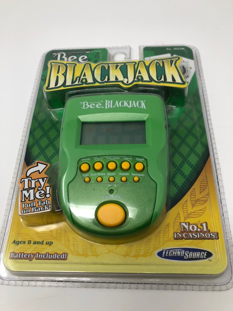 Bee Black Jack Handheld Electronic Game Techno Source New