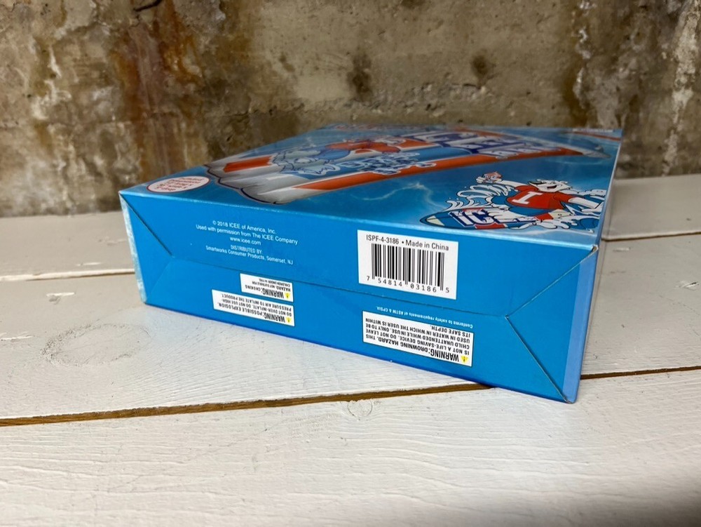 NEW ICEE POOL FLOAT Inflatable 72"x36" with Cup Holder Bear Logo