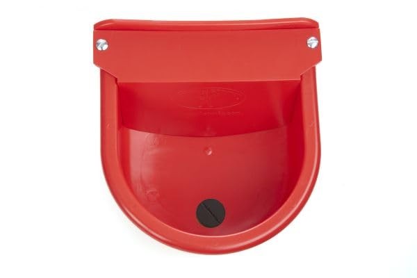 Little Giant® Plastic Automatic Stock Waterer with Drain Plug Red