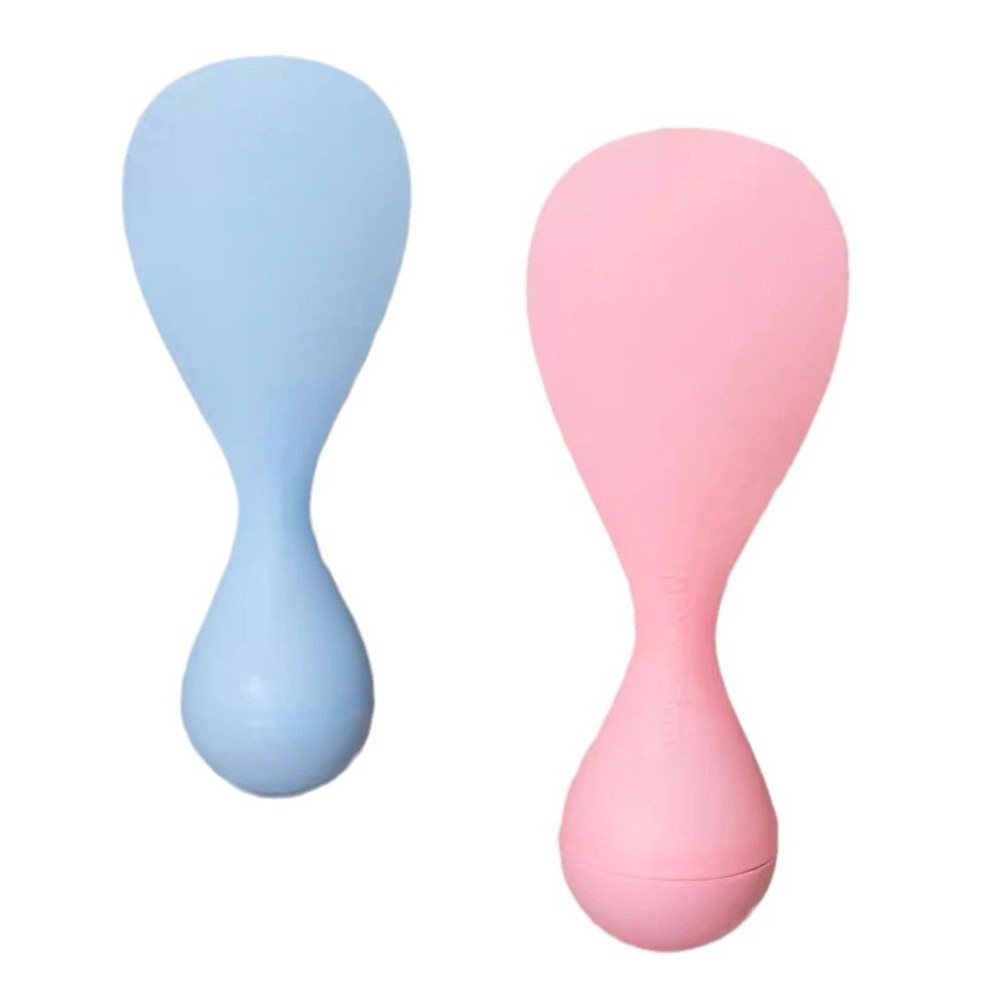 Heatable Plastic Rice Spoon Designed to Stand Upright During Cooking Tasks