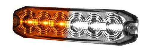 H22897051 Mini LED Lighthead Flashing Pattern (), 1 Pack Amber/White