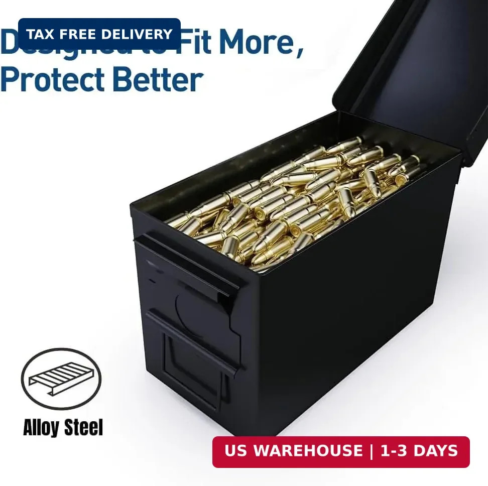 HARDROCK Metal Ammo Can, Ammo Box