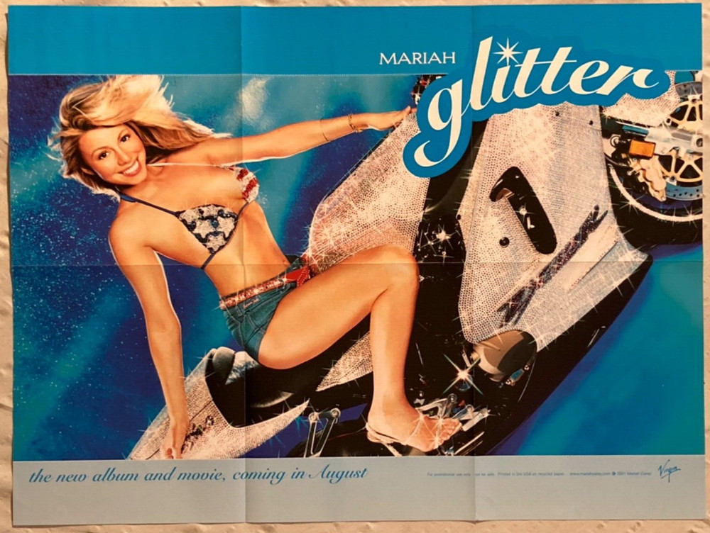 Mariah Carey 1994 Promo Poster Glitter New Condition