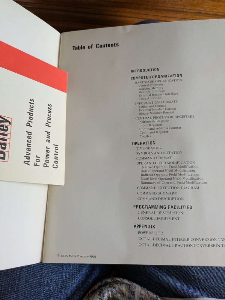 BAILEY 855 PROCESS CONTROL COMPUTER REFERENCE MANUAL & BULLETIN