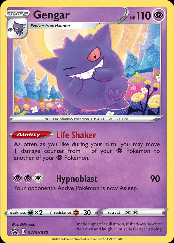 Hand-Painted Gengar Pokemon Top Loader Binder