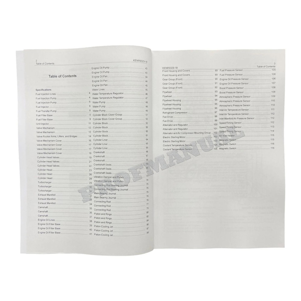 Caterpillar C9.3 Engine Built Machine Specification Service Manual