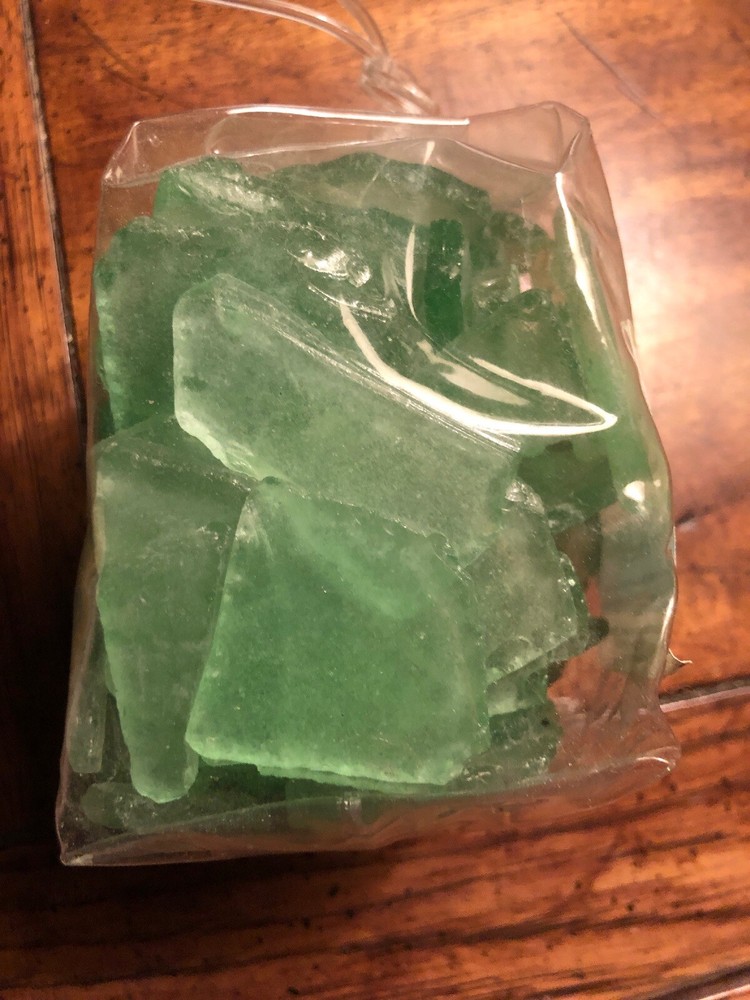 Green Glass Chips 17.6 Ounces