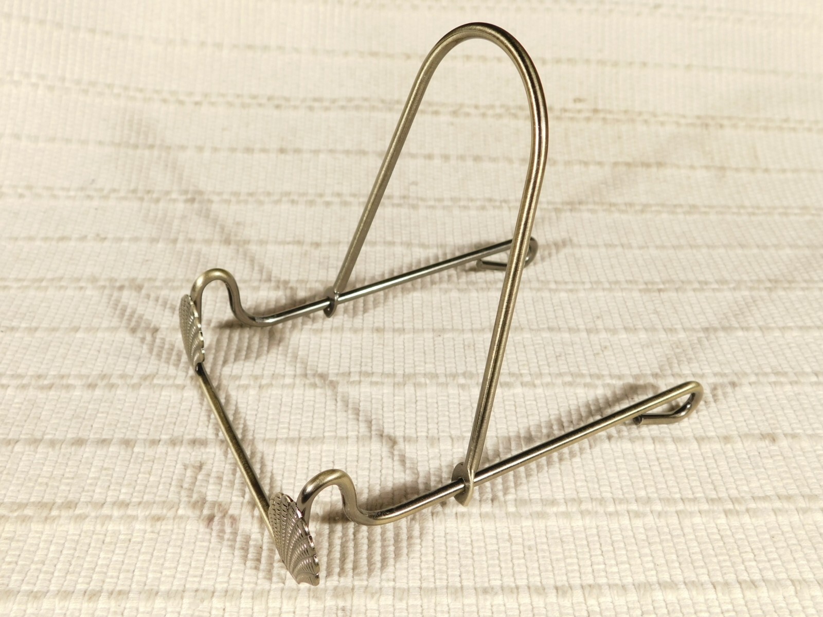 Easel Display Stand Metal Medium Size Adjustable Sea Shell Design