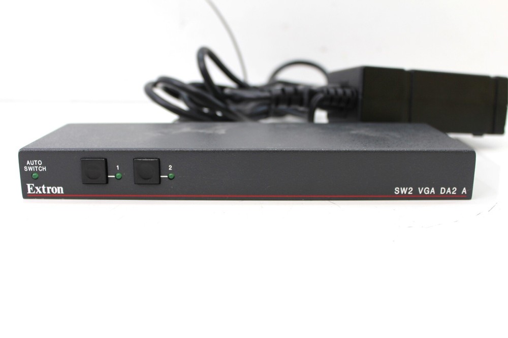 Extron Auto Switch SW2 VGA DA2 A/AF Switcher With Power Supply