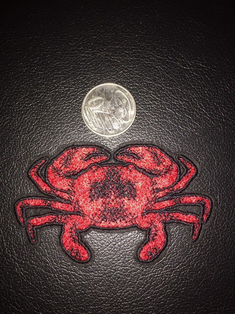 Crab Sew On Appliqués Patch 10x6cm