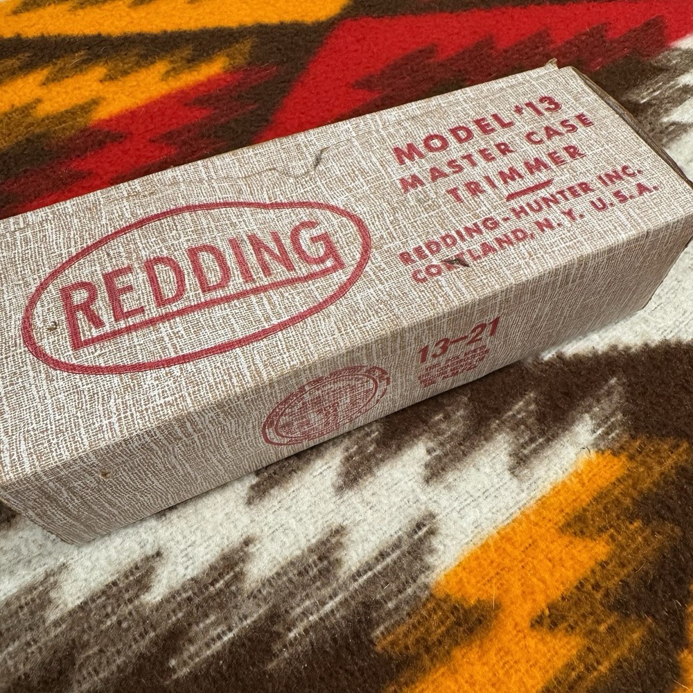 Redding Model 13 Master Case Trimmer Reloading Tool Vintage Original Box