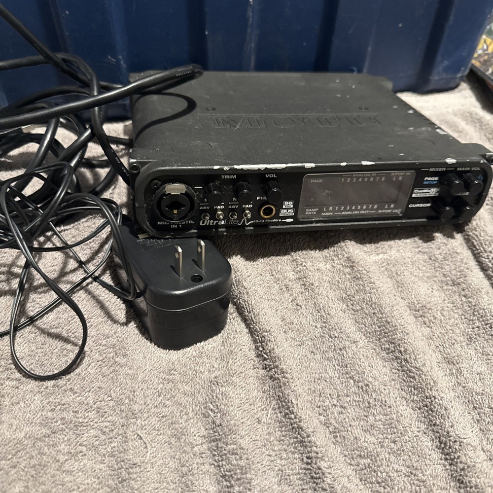 MOTU UltraLite MK3 FireWire Audio Recording Interface (untested) with cables