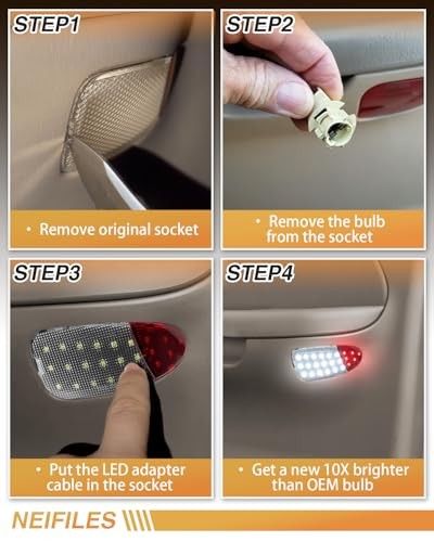 LED Interior Door Panel Courtesy Light Compatible with LED Door Panel Light