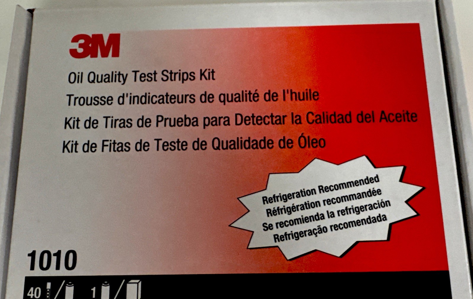 TEST KIT, OIL FRY 40 STRIPS & 1 VIAL, 3M