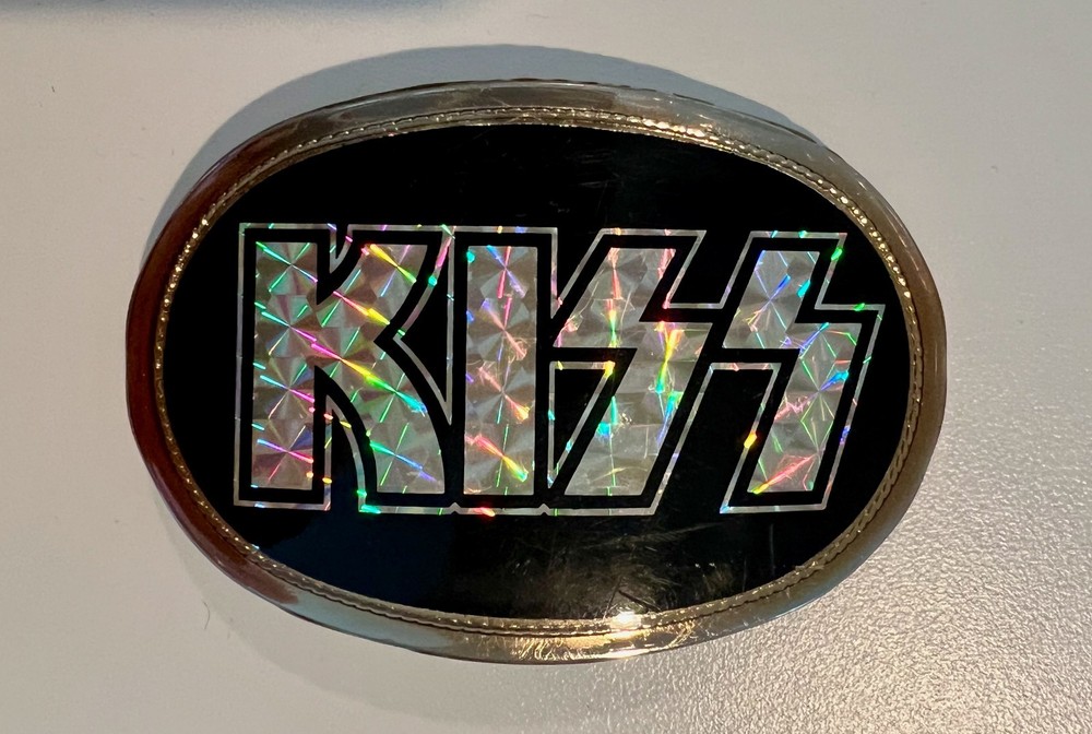 VTG 1977 KISS Logo Pacifica Prism Belt Buckle
