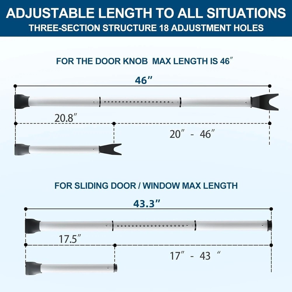 Durable Gate Lock Bar, Apartment Security