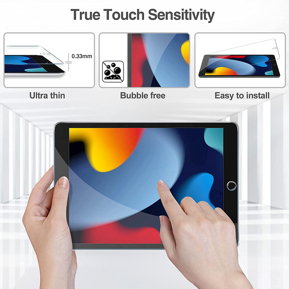 2 Pack Screen Protector for Ipad 9Th 8Th 7Th Generation 10.2 Inch