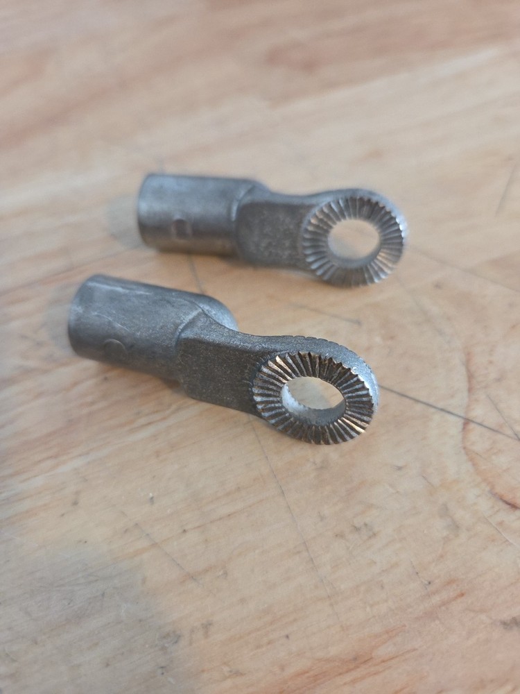 Quickcable 4920F Battery Compression Lug, 2/0 Awg Max, 3/8" Stud, Copper 2 Pcs