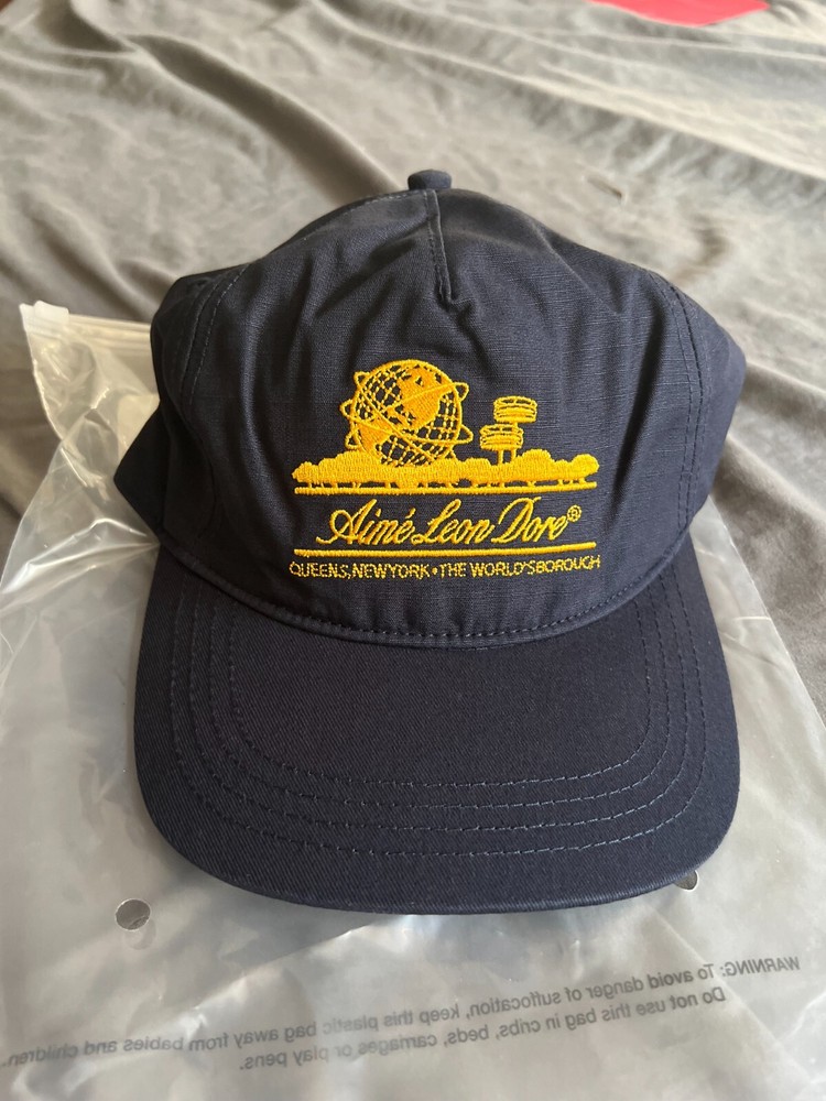 NEW AIME LEON DORE unisphere SnapBack hat cap in navy