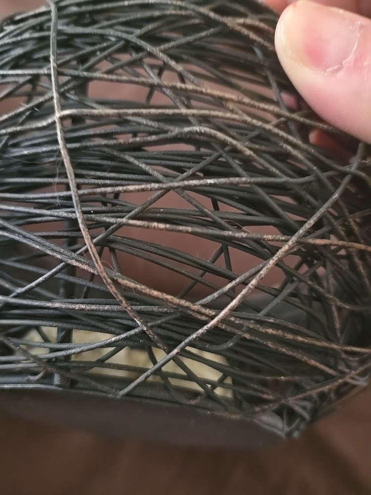 VTG Decorative Easter Egg Wire Basket Eggs - Spring Farmhouse