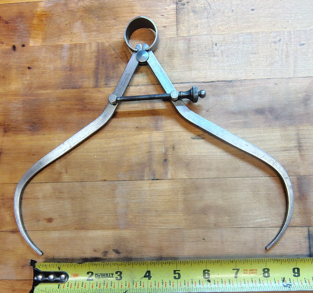 🗽 VINTAGE UNION TOOL 8" OD CALIPER