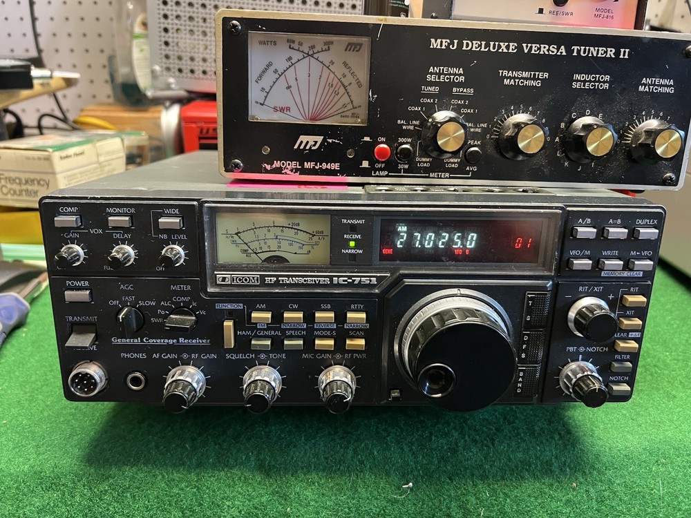 ICOM IC-751A LOGIC UNIT PC BOARD B705b - TESTED WORKING