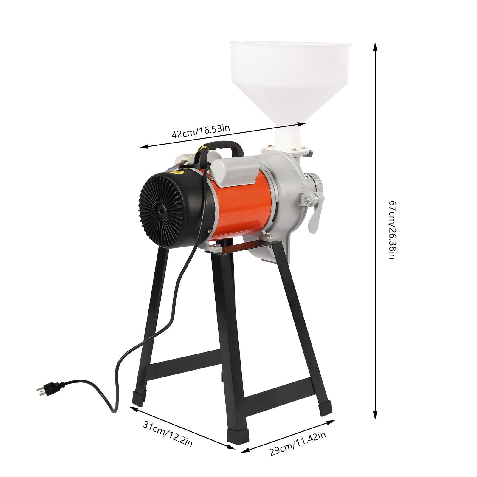 Electric Grinder Mill Grain Corn 2200W Wheat Feed/Flour Wet Cereal Machine 110v