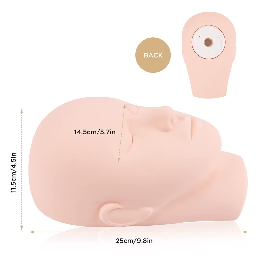 LASHVIEW Lash Mannequin Head, Practice Training Head,for Make Up and Lash