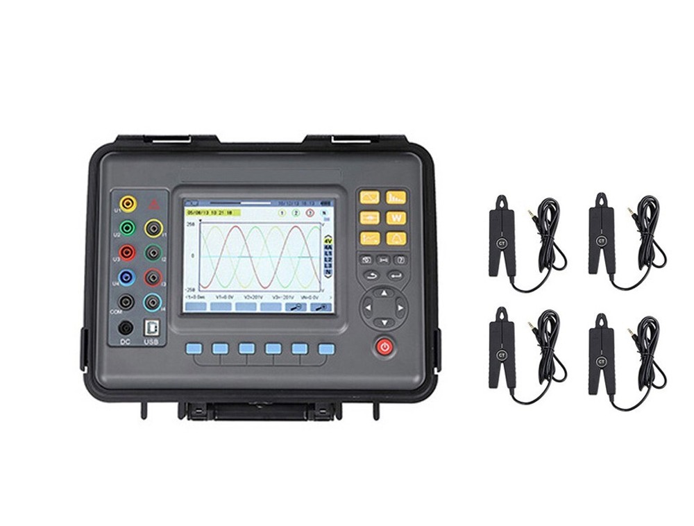Three Phase Power Quality Meter Power Quality Analyzer Output Voltage 1.0V~2000V
