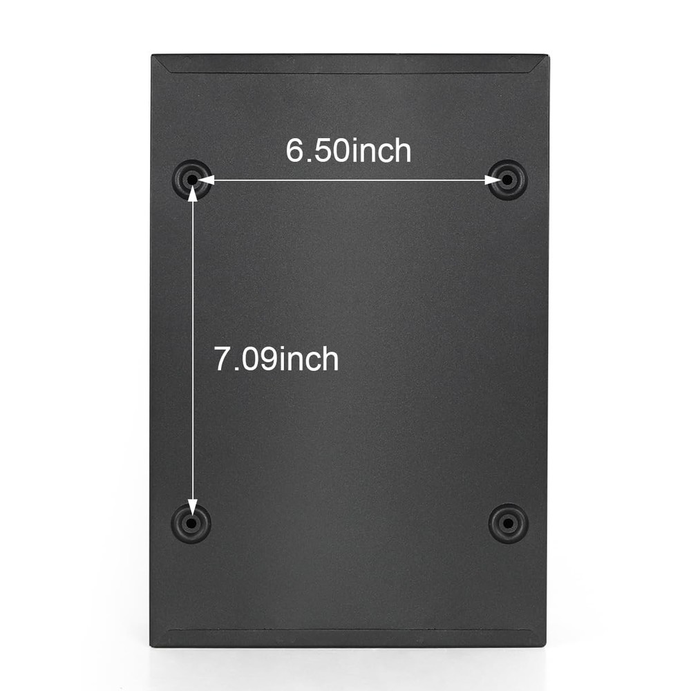 Locking Mailbox Wall Mounted Vertical- Medium, 06 Black Matt Combination Lock