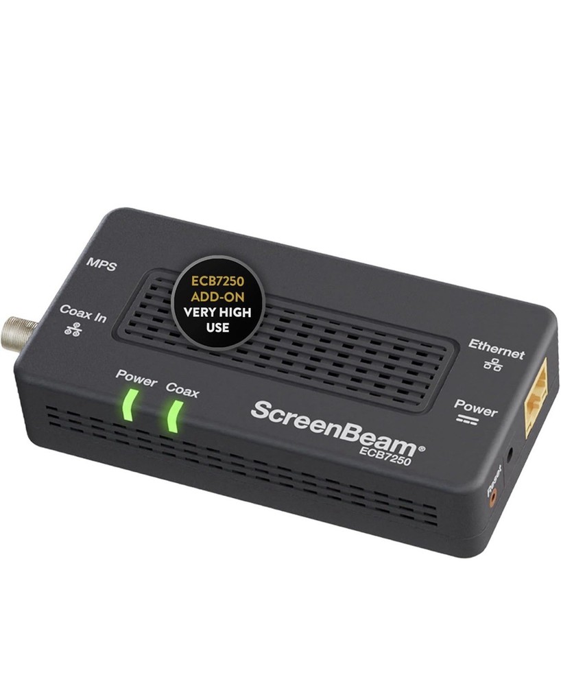 ScreenBeam ECB7250 MoCA Network Adapter Ethernet Coax