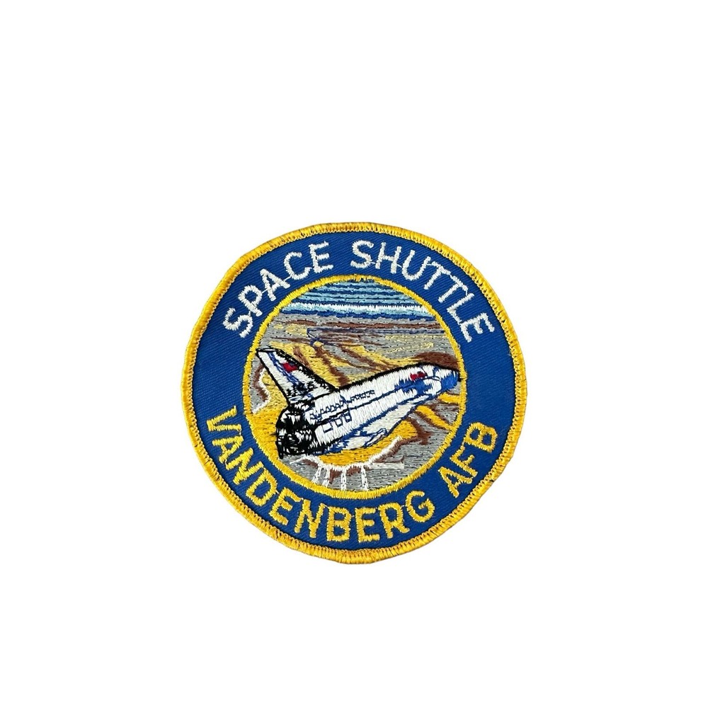 Vintage Vandenberg AFB Embroidered Space Shuttle 4" Patch VTG