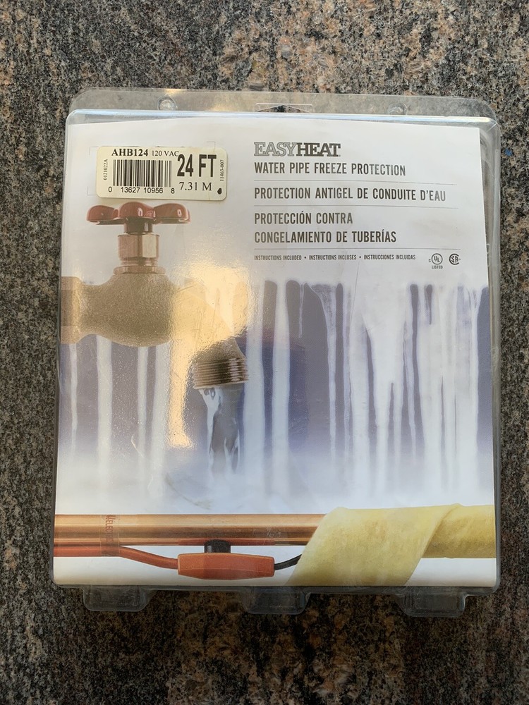 EasyHeat AHB124 24ft Pipe Heating Cable New In Packaging