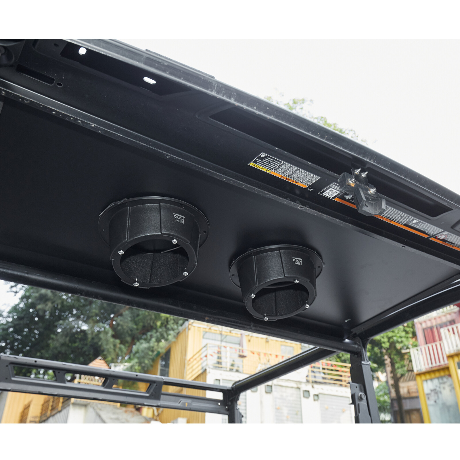 1 Pair 6.5'' Speaker Pods Enclosures Mount Overhead For UTV ATV Polaris Can Am