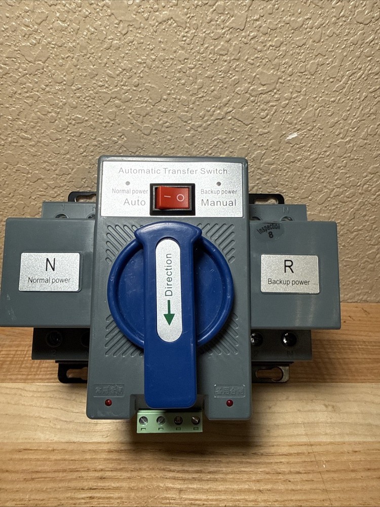 AC110V 63A 2P Automatic Transfer Switch Solar ATS Generator Dual Power Change...