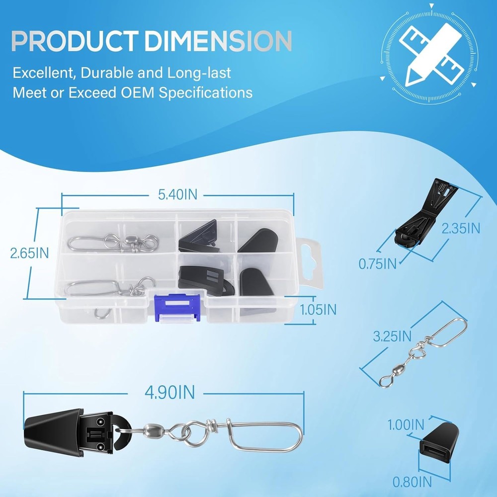 For Downrigger, Reduce Shock 2-Pack 2250141 Line Terminator Downrigger Accessory
