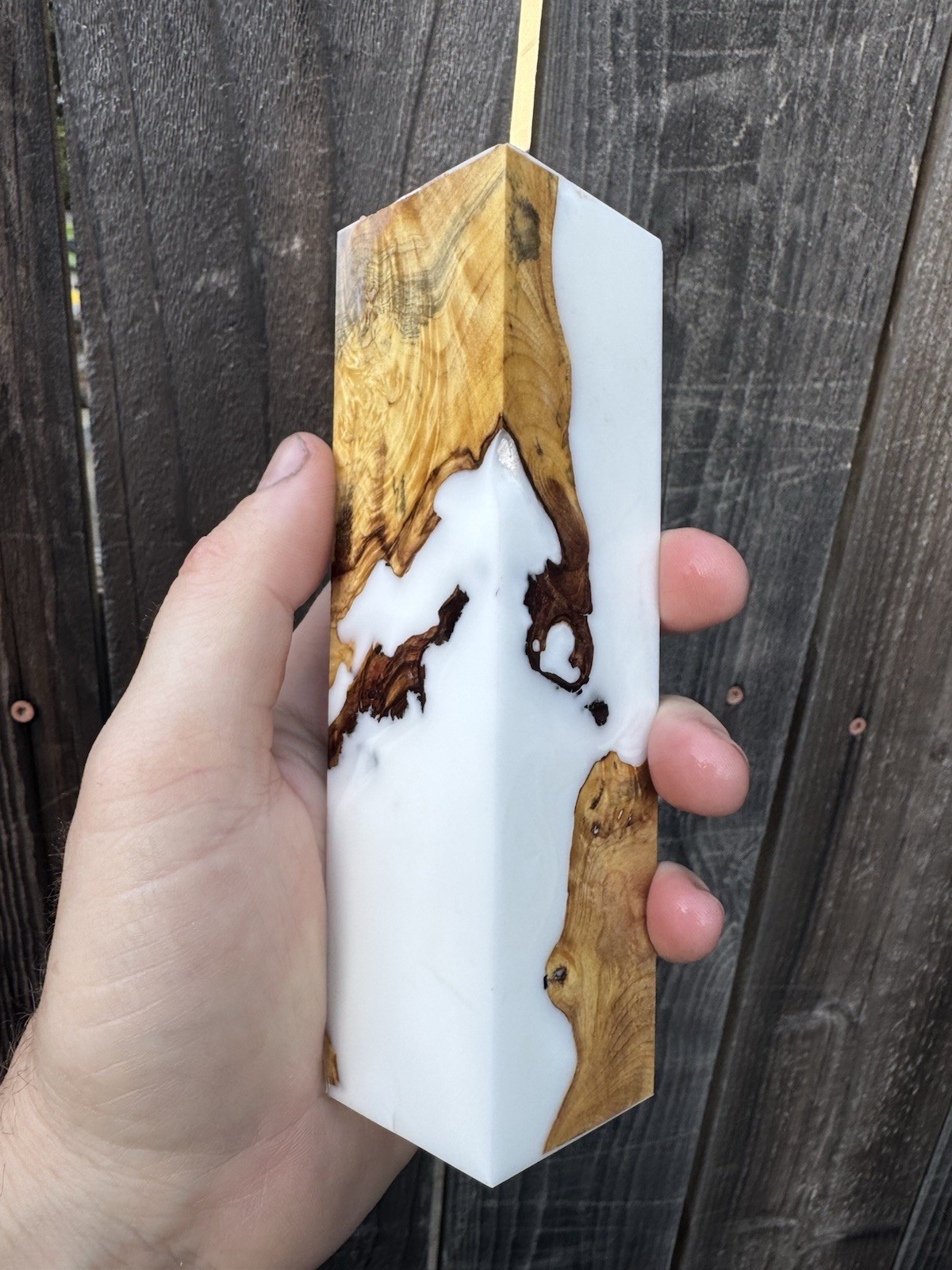 Stabilized Buckeye Burl Hybrid Resin, Duck Call, Knife Scales, Pen Blanks