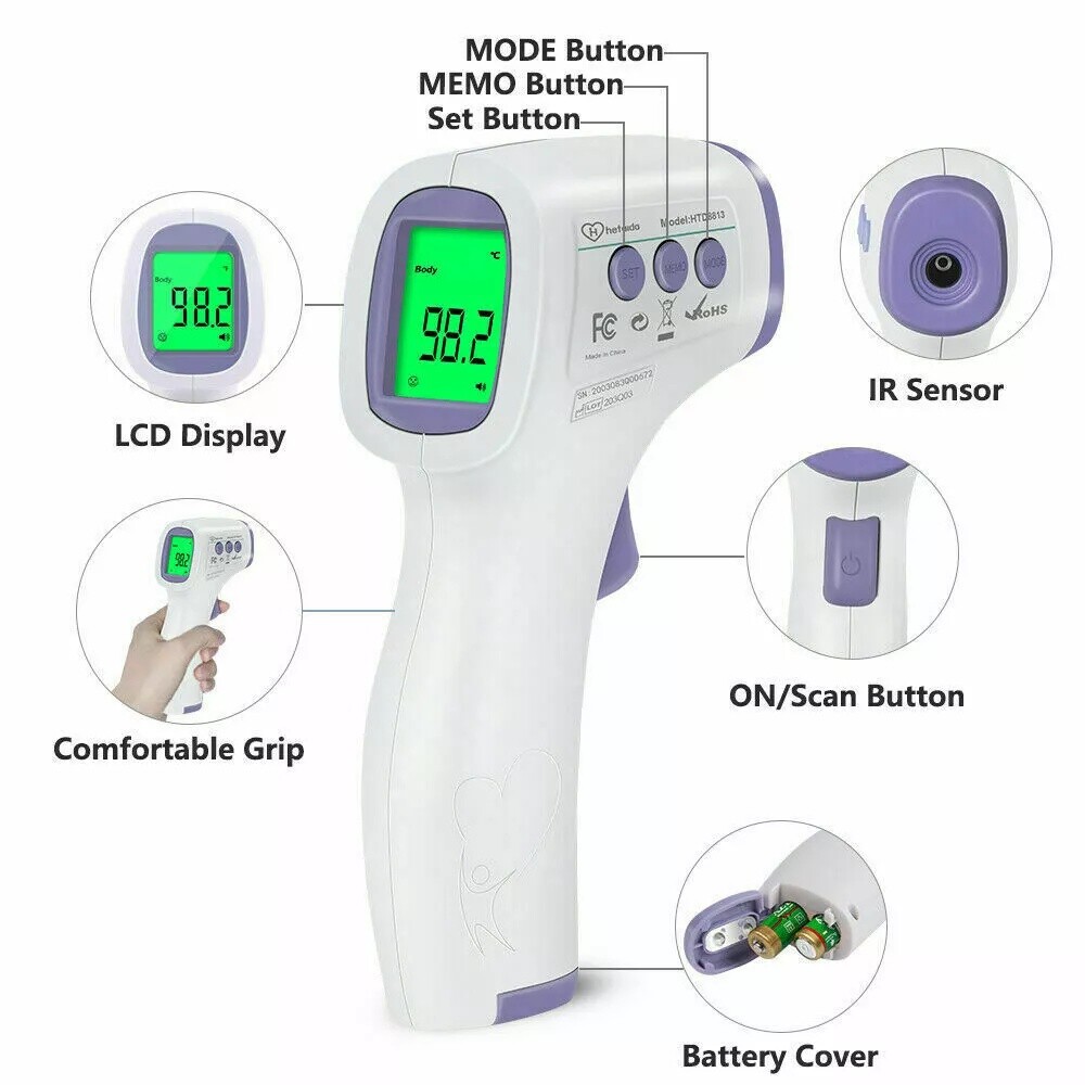 Infrared Thermometer Gun No Touch Digital Laser Temperature Reading