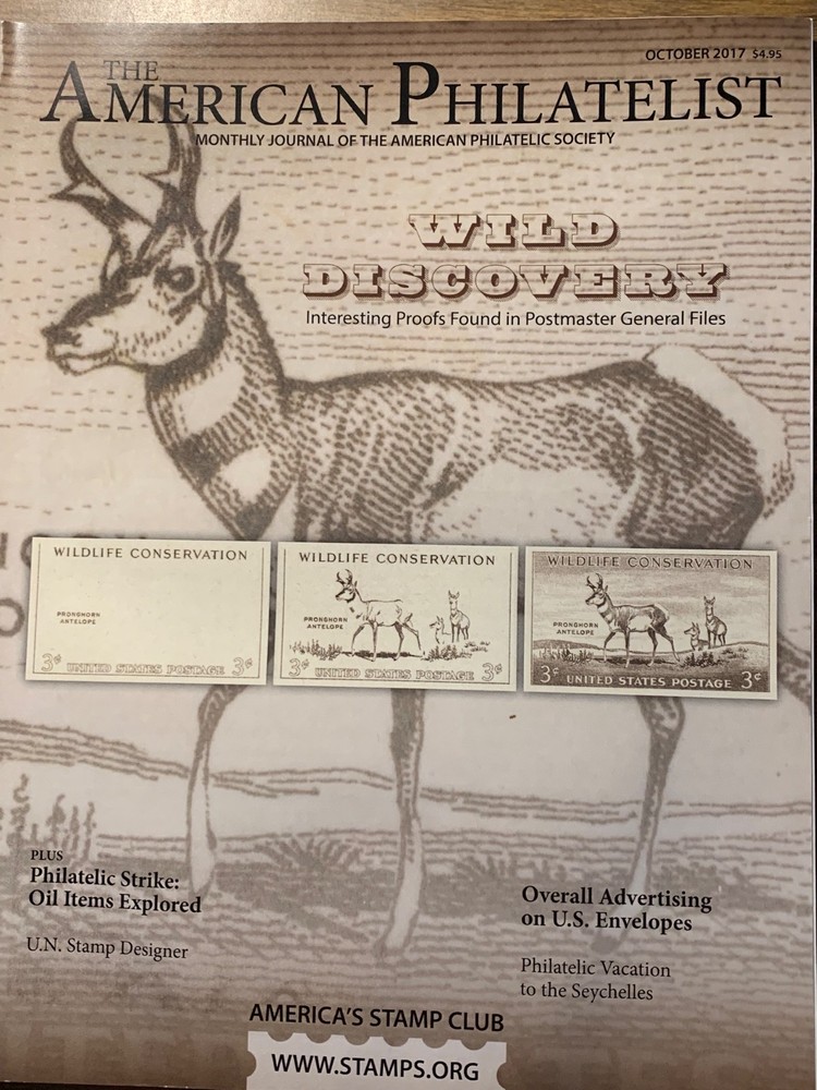 American Philatelist Magazine  2017,  October